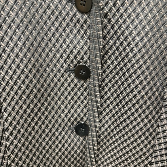 Vintage Armani Collezioni Gray Textured Blazer - Picture 3 of 7